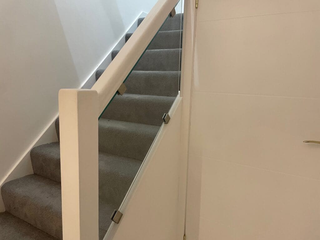 10mm glass infill panel installed for a customer in Brentwood