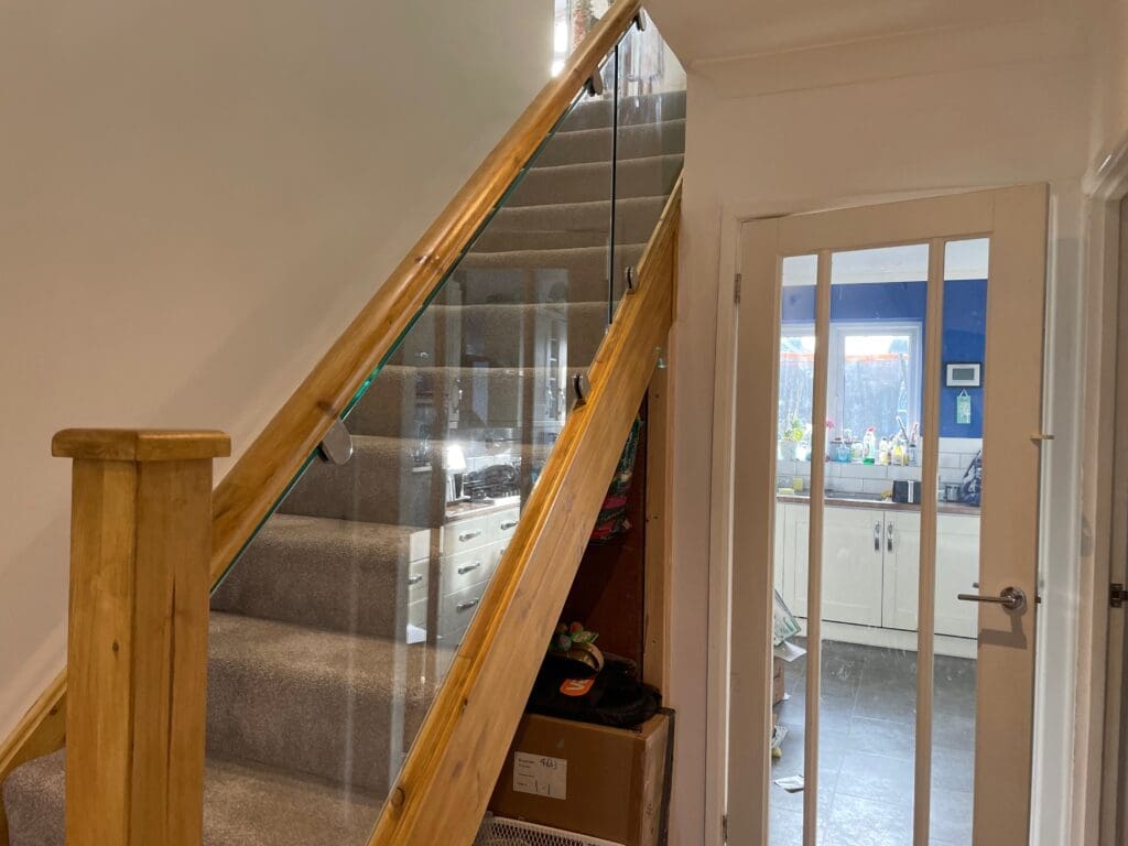Glass infill panel staircase - Billericay, Essex